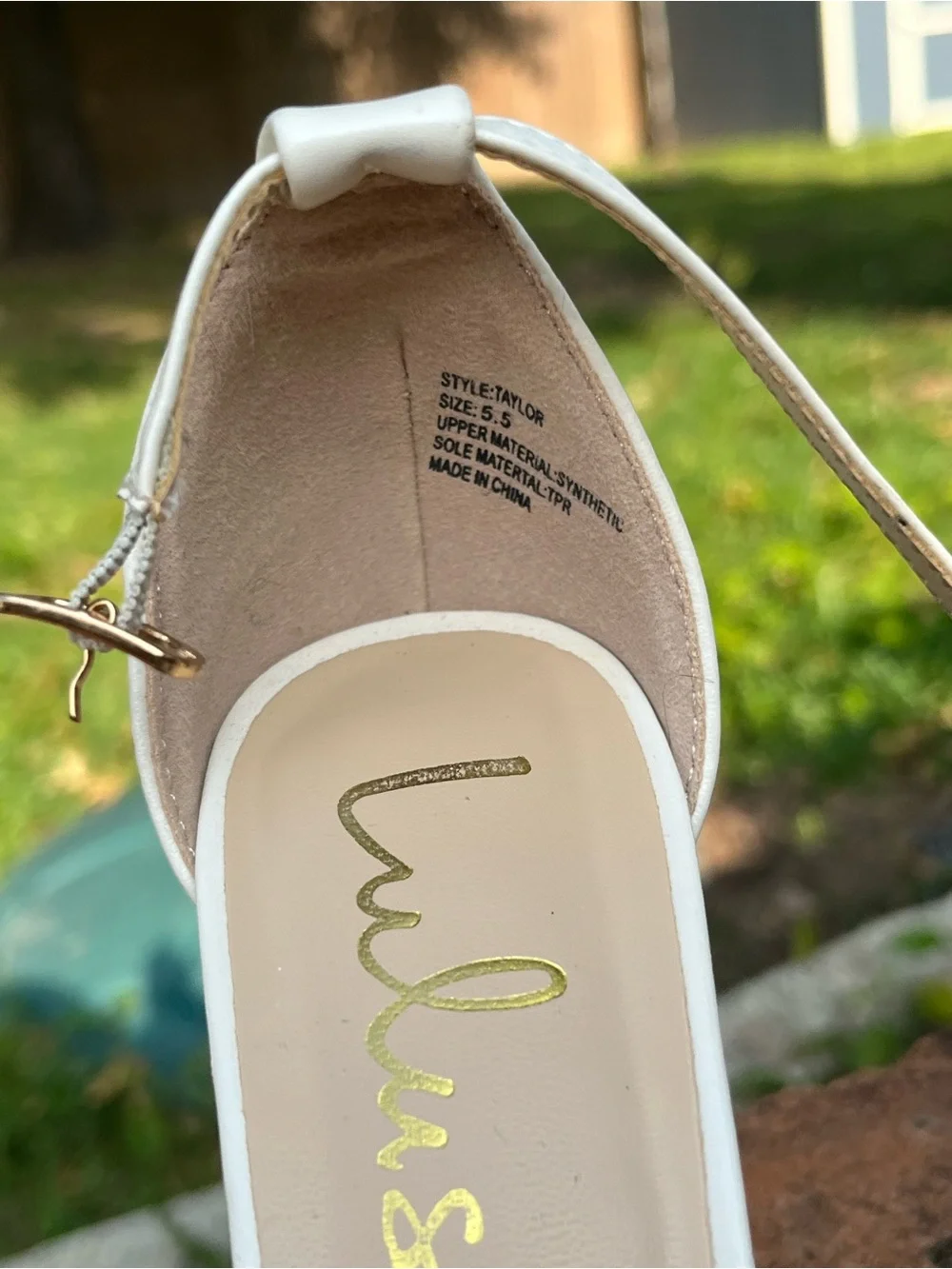 Lulus Cream Ankle-Strap Block Heel Sandals - Picture 3 of 7
